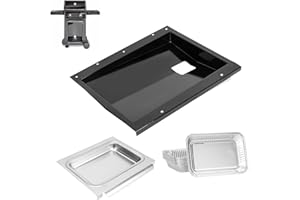 DcYourHome 69803 Fettauffangwanne mit 67047 Auffangwanne für Weber 2 Brenner Spirit 210 und 220 Gasgrill (ab 2013) Spirit E210, E215, S210, S220, E220, Fettauffangwanne mit 10 Stück 6415