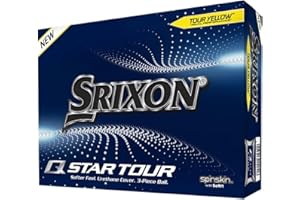 CLEVELAND GOLF Srixon Q-Star Tour 4 – Douzaine de balles de Golf – Performance et Puissance – 3 pièces – Uréthane – Accessoires de Golf et Cadeaux de Golf de qualité supérieure