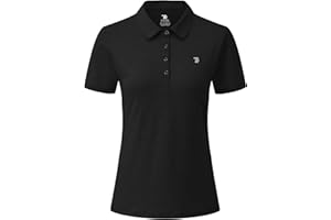 YSENTO Women's Golf Polo Shirt, Short Sleeve Polo Shirt, Quick-Drying, Breathable, Sports, Tennis, Lady-Fit T-Shirts