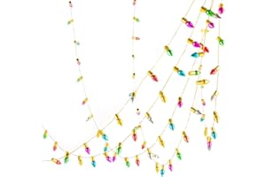 BOFUNX Christmas Dollhouse Lights String 5M Colorful Mini Fake Lights for Miniature Tree Garland Decoration Accessories (A)