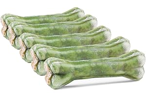 DOGBOSS Huesos masticables Ingredientes 100% Naturales, Diferentes tamaños y sabores (5 Huesos Salvia Dental, 17 cm)