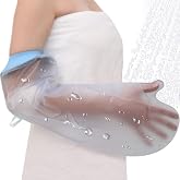 Nokwocy Shower Arm Protector, Waterproof Cast Protector for Arm, Cast Protection Cover for Shower Reusable, Waterproof Plaste