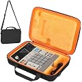 Linhexis Coque rigide pour échantillon MPC, EVA, sur mesure (orange) | Matériau EVA de haute qualité, ajustement parfait, léger, portable, design élégant orange et gris, fermeture éclair facile