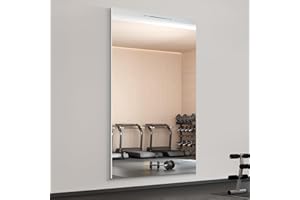 ‎BRISAFE brisafe Spiegelwand 120x200 cm – Bruchsicher, Hochauflösend & Leicht – Ideal als Fitnessraum-, Kampfsport-, Ballett- oder Deckenspiegel für Gewerbe und Zuhause