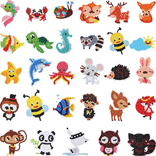 Chinco 5D Autocollants de Diamant Kits de Peinture de Diamant Bricolagepeinture Animale Peinture Animalière avec Diamants pour Les Enfants et Les Débutants Adultes