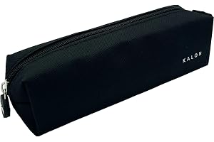 Q Kalon Pennfodral Svart | 1 Fack, Multifunktionellt Pennfodral, Slitstark Polyester, Storlek 22,5x6x6 cm, Skolmaterial