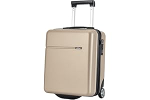 Bontour CabinOne EasyJet Valise Bagage à Main 45x36x20 cm, 2 roulettes Trolley sous siège Bagages à Bord, Champagne