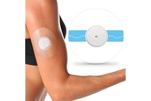 iFunyo 45 Parches adhesivos para cubiertas de sensor 2/3, impermeables, 14 días, parche CGM sin agujero