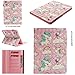 Price comparison product image Artfeel Full Body Case for iPad 2 3 4, Slim Fit iPad 2 3 4 Leather Wallet Case with Pencil Holder/Credit Card Slots,Flip Smart Stand Cover Auto Sleep/Wake Feature-3D Pink Horse