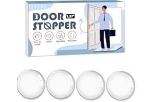 CRANACH Butée de Porte Adhésive Transparentes: 4 Pièces Butée de Poignée de Porte Murale Arret Porte Transparent Butoir de Porte Mural, Tampon Porte Placard, Amortisseur Porte Placard,Butee Caoutchouc Adhesif