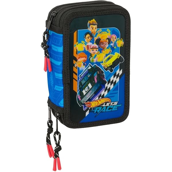 Safta BLUEY - Astuccio Scuola Con 36 Utili Inclusi Astuccio Per Bambini Ideale Per Bambini Dai 5 Ai 14 Anni Comodo E Versatile Qualita E Resistenza 12 5 X 5 5 X 19 5 Cm Colore Celeste Azzurro