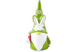 Titanape Easter Rabbit Gnome Ring Holder, Green Bunny Gonk Hold Carrot, Cute Easter Christmas Birthday Gifts, Aesthetic Room Decor