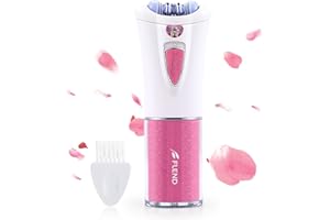 BUBBACARE Epilierer Gesichts, Kabellose Epilierer Damen zur Gesichts & Körperhaarentfernung, Elektrischer Mini-Epilierer mit LED-Licht, Bikini Trimmer für die Gesichts Körper Achsel Bikini Bein