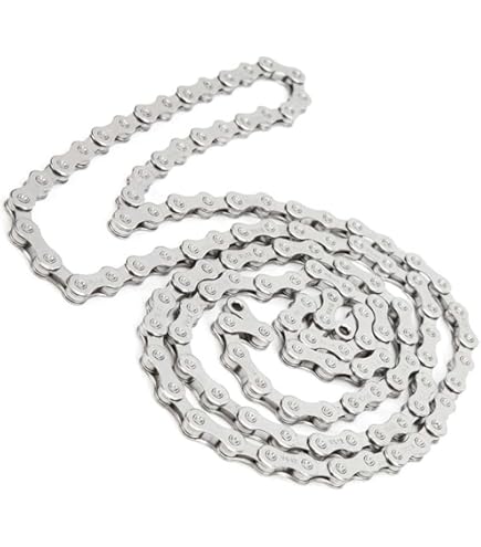 Chaîne Vélo 9 Vitesses Acier Carbone – 116 Maillons + 2 Boucles Rapides – Compatible VTT, Route, Vélo Pliant