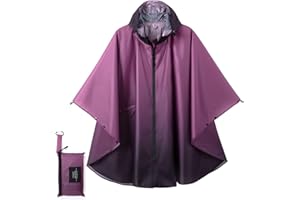 Royalotic Rain Poncho for Adults Waterproof Raincoat Rain Jacket Cycling Rainwear Cape
