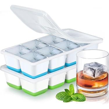 Souper Cubes Siliconen vriesvorm, 2 stuks, siliconen vriesdozen met Souper Cubes Siliconen vriesvorm, 2 stuks, siliconen vriesdozen met