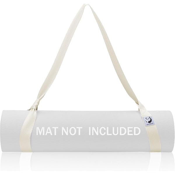 Sangle De Transport Pour Tapis De Yoga ZLXFT – Coton Peigné, Boucles Réglables, Multifonction (ceinture D'étirement) – Lavable En Machine