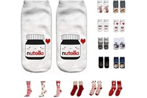 ZEELIY Le travail décontracté d'affaires chaussent les sports moyens mignons d'impression 3D chaussettes mujer unisexe