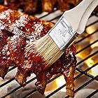Alomejor 5 Stücke Backpinsel Holzgriff Backöl Pinsel Flachgebäck BBQ Sauce Pinsel Grill Zubehör Pinsel – Bild 2