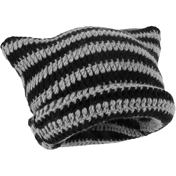 Manchettes Thermiques Pour Femme, Mitaines Longues Rayures Tricotées