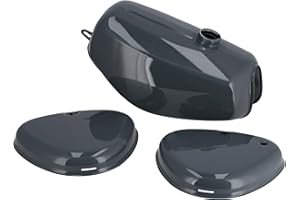 EAO Set: Tank + Seitendeckel, Grau RAL 7011 - für Simson S50, S51, S70
