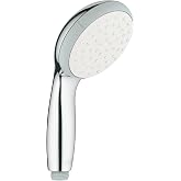 Grohe Shower head, Chrome, Ref. 26189000 | Uniform beam across the entire surface, shockproof silicone ring protects the show