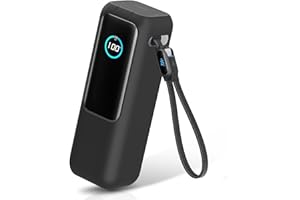 VEFTSVY Silikonowa obudowa do power banku Anker 25000 mAh 165W, etui do power banku na wypadek, anty-anty-utrata obudowy do power banku Anker 165W - Czarny