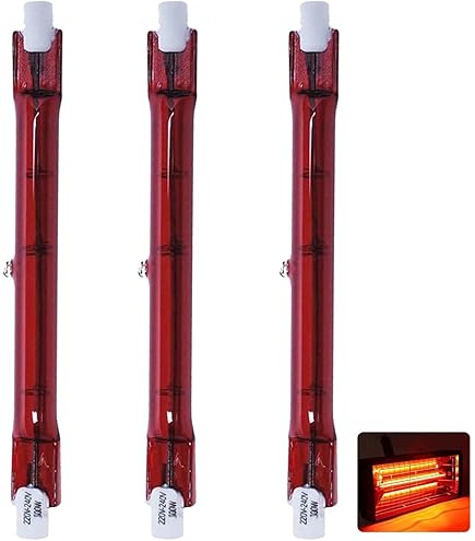 2x 1300W Infrarot Heizlampen R7S | 254mm Terrassenheizung | Dimmbar & Flimmerfrei