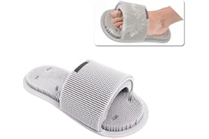 Ygapuzi Scrubber per Piedi per Doccia,Detergente per Piedi in Morbido Silicone con Ventose Antiscivolo,Pantofola Massaggiatore per Piedi Pelle Morta Esfoliante Migliora la Circolazione- 1 pz (Grigio)