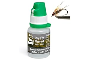 DINGSEN Dry Fly Floatant, Fliegenfischen Zubehör, Fliegenfischen Köder für Trockenfliegen, stellt nasse Fliegen Wieder her, halten Sie Ihre Angelfliegen auf der Oberfläche mit erhöhtem Auftrieb
