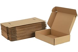 Giftgarden fraktlådor med lock, 229x153x51 mm, brun, 20 stycken