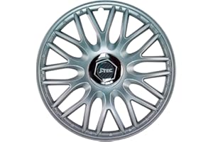 Satz J-Tec Radzierblenden Orden R 16-Zoll Silber + Chrom Ringe