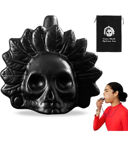 Sifflet De La Mort Aztèque - Cri Humain Réaliste >125 DB, Parfait Pour Halloween Ou Día De Muertos