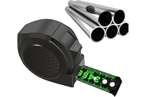 Juzinqu Metre ruban 5m,Mètre à ruban en acier fluorescent,Nouveaux Mètre ruban fluorescents autobloquants,Outils ruban à mesurer durables pour le bricolage ou le projet construction (1/2 pièces)