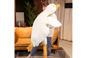 Zinsale 50-160 CM Enorme Oca Giocattoli di Peluche Grande Anatra Bambola Morbido Peluche Cuscino per Dormire per Bambini e Ragazze (90CM)