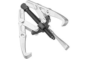 Rdrusean 3 Jaw Gear Puller - 4",Gear Removal Tool with Reversible Design for Vehicle Maintenance and Repair, Drop-Forged Steel, Chrome Plating (4-Inch 3 Jaw Gear Puller)