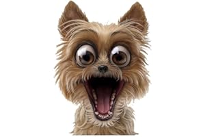 GOBFAR Auto Styling Aufkleber, Autoaufkleber Dekorativer Lovely Dog Adhesive Vinyl Decal, Lustige Autoaufkleber, Trim Auto Karosserietür Seitenaufkleber Auto-Persönlichkeit 3D-Aufkleber für Autos Home Office