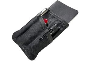 Hide & Drink Multifunktionale Werkzeugtasche, kompakte EDC-Reißverschlusstasche, Mini-Camping-Tool-Etui, gewachste Canvas, Messerholster, handgefertigter schlanker Organizer