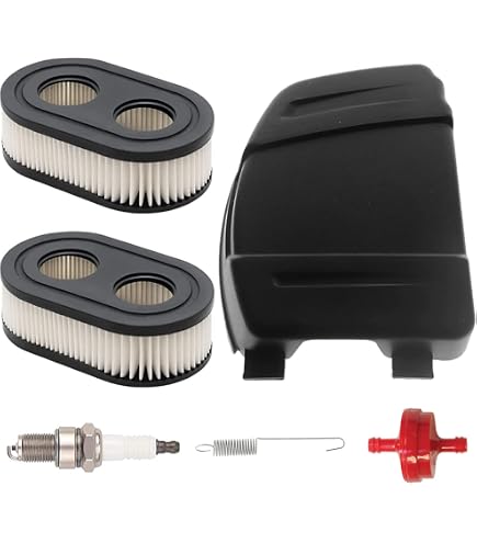 ZAMDOE Luftfilter Set Für Briggs & Stratton Motoren | Inkl. Zündkerzen & Kraftstofffilter | Passt Für Viele Rasenmäher-Modelle