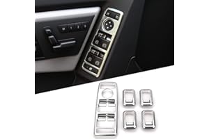 DIYUCAR Lot de 5 garnitures de protection pour interrupteur de porte et fenêtre Classe C W204 10-14 Classe B 12-15 Classe A 13-14 ABS Chromé