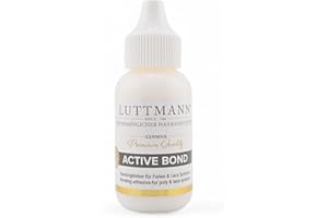LUTTMANN® Active Bond 38 ml - La colle à perruque professionnelle avec une tenue maximale pour les Lace Wigs, les toupets, les systèmes capillaires & les postiches - testée dermatologiquement