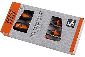 ALYCO HR 170448 Juego de Destornilladores, 0 V, Negro, Set de 5 Piezas