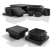 ACNMGDF Lot De 40 Bouchons Carrés En Plastique Noir Pour