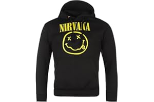 Nirvana Official Smiley - Hoodie Hooded Sweatshirt