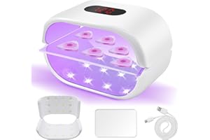 Kizaten Lampada UV per resinas,lampada a doppio lato in resina UV con display LED,36 W,asciugatura rapida,regolazione dell'ora regolabile,utilizzabile per fai da te,resina,forme di Gioielli