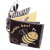 Amycute Crinkle Baby Cloth Books for Babies Toddlers, Nontoxic Soft Fabric Baby Educational Learning Toy Books for 0 - 6 Mont