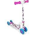 OZBOZZ SV20004 Unicorn My First Scooter, White, Pink and Blue Wheels