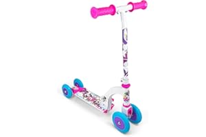 OZBOZZ SV20004 Unicorn My First Scooter, White, Pink and Blue Wheels