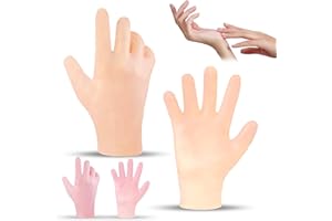 CGBOOM Hydratant les mains en silicone hydratant, antidérapant, gel spa pour les mains, soin des mains, en silicone doux hydratant pour les mains (2P_jaune et rose)