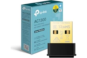 TP-Link Archer T3U Nano USB Adapter Network Card, Wireless Dual-Band WiFi AC1300Mbps, Nano Size, USB 2.0, MU-MIMO, Support Windows, Mac OS X